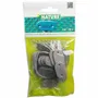 Nature - Kit de fixation pour clôture de jardin, 27 pièces gris avec attaches et fil de fer galvanisé plastifié PVC, pour montage facile et sécurisation