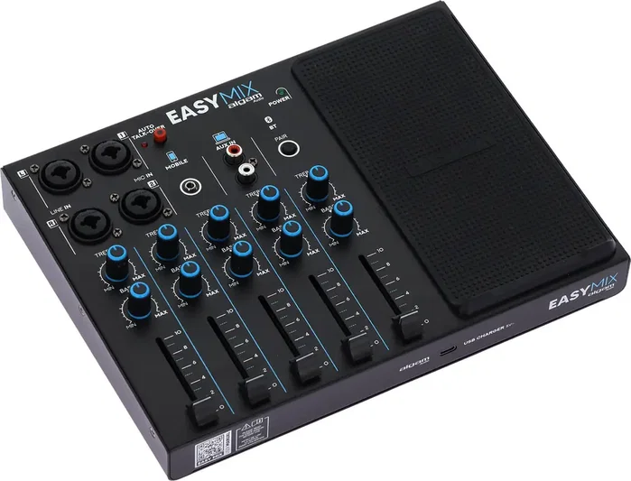 ALGAMAUDIO EASYMIX Mixeur 5 canaux avec Bluetooth et Talkover ALGAMAUDIO EASYMIX Mixeur 5 canaux avec Bluetooth et Talkover