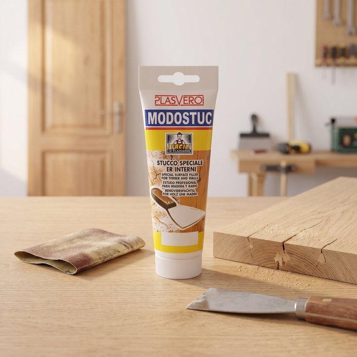 KONIG MODOSTUC Pâte de réparation pour bois finition teka 250g
