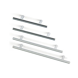 HERRAJES ALK Poignée linéaire en zamak chrome 152 mm 96 mm Ø10