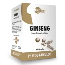 WAYDIET NATURAL PRODUCTS GINSENG phytogranulos 45 capsules