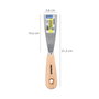 WOLFPACK LINEA PROFESIONAL Spatule avec manche en bois et lame de 40 mm