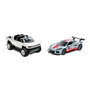 Mattel Hot Wheels Pack de 2 Voitures de Course Hpr91 – Pull-Back Speeders, Échelle 1:43