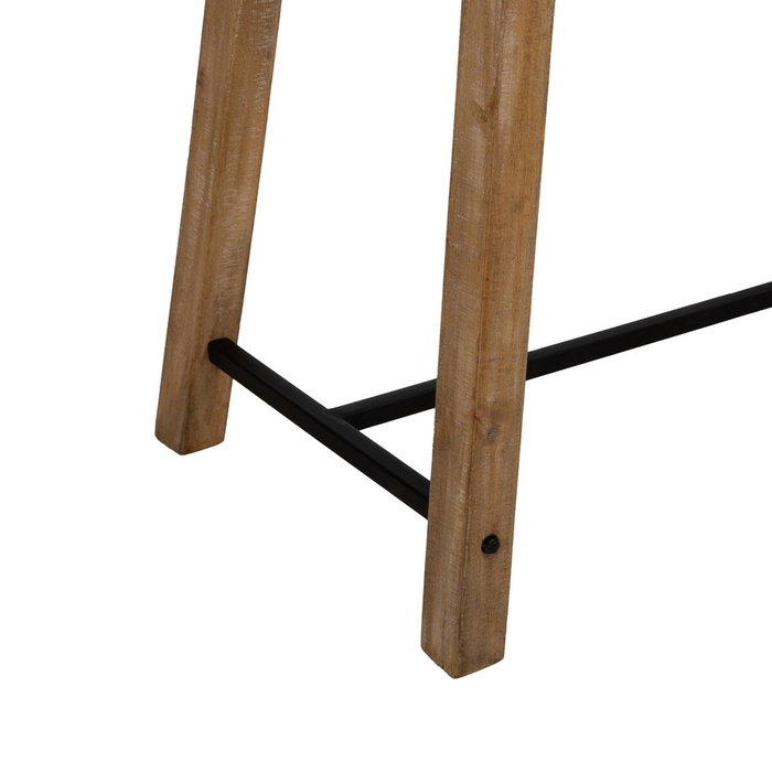 BigBuy Home Table d'appoint Noir Naturel 110 x 60 x 90 cm