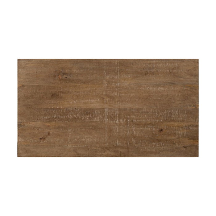 BigBuy Home Table d'appoint Noir Naturel 110 x 60 x 90 cm