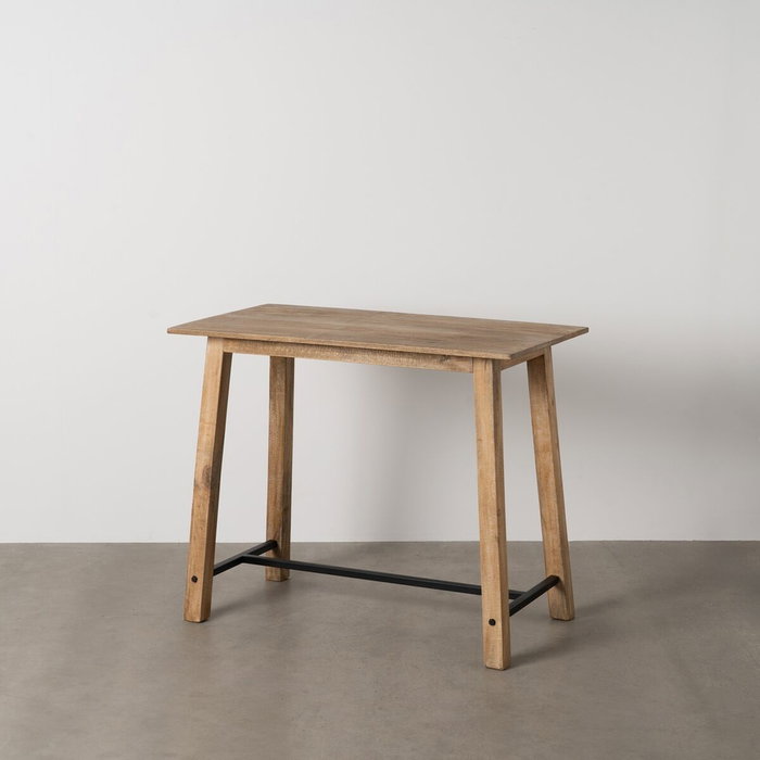 BigBuy Home Table d'appoint Noir Naturel 110 x 60 x 90 cm