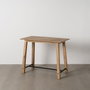 BigBuy Home Table d'appoint Noir Naturel 110 x 60 x 90 cm