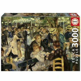 Educa - Puzzle Danse Au Moulin De La Galette de Renoir - 3000 Pieces - 120 x 85 cm - A partir de 15 ans