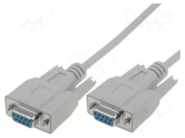 DIGITUS Câble D-Sub 9pin socle femelle, 2m, gris DIGITUS Câble D-Sub 9pin socle femelle, 2m, gris
