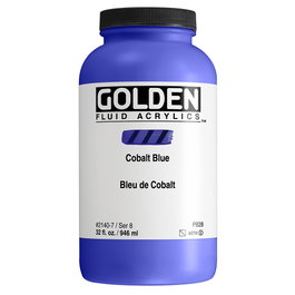 Golden Couleurs Acryliques Fluides Bleu Cobalt 946 ml