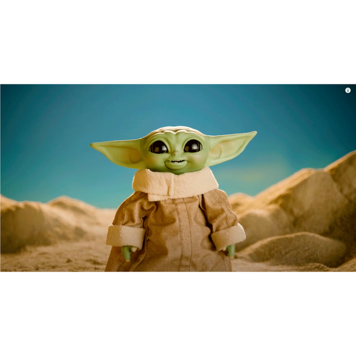 HASBRO - Figure animatronique Baby Yoda The Child Grogu Mandalorian Star Wars, 23 cm, avec sons, mouvements et accessoires interactifs, jouet enfant +4 ans