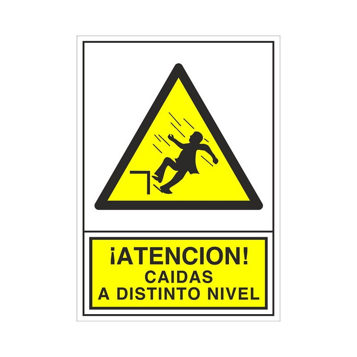 DUVER Signal de sécurité Caída Distinto Nivel 420x297 mm DUVER Signal de sécurité Caída Distinto Nivel 420x297 mm