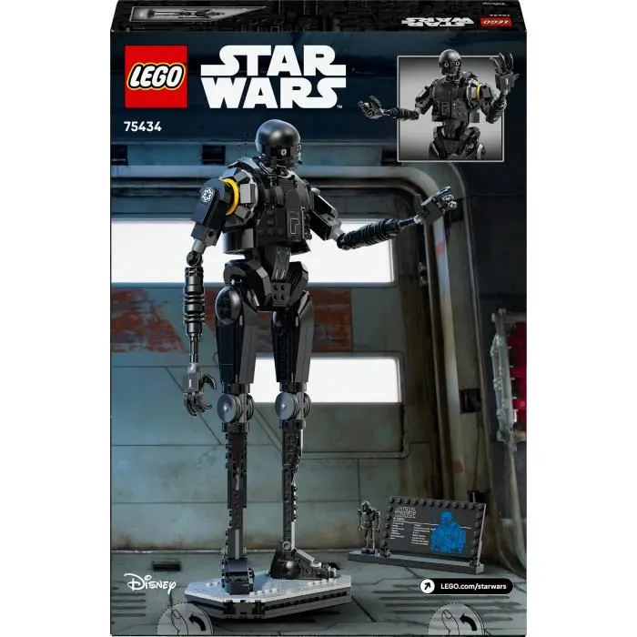 LEGO 75434 Set de Construction Star Wars : Andor - K-2SO Droide de Sécurité Jouet avec 845 Pièces, À Partir de 10 Ans