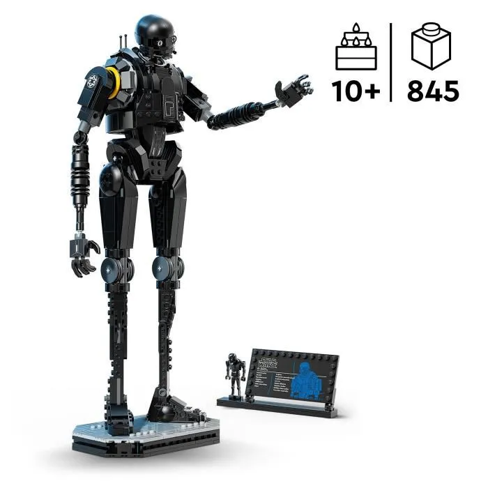 LEGO 75434 Set de Construction Star Wars : Andor - K-2SO Droide de Sécurité Jouet avec 845 Pièces, À Partir de 10 Ans