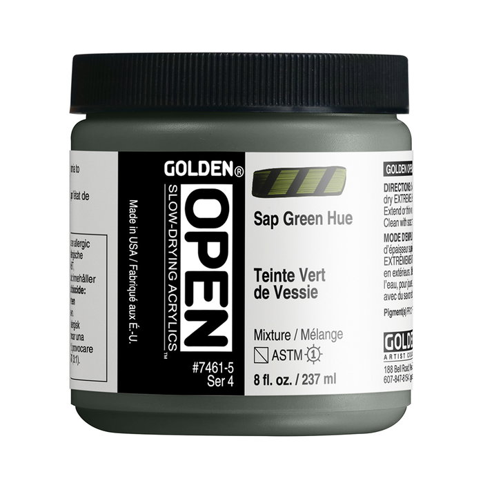 Golden OPEN Peinture Acrylique Vert savia 237 ml Golden OPEN Peinture Acrylique Vert savia 237 ml
