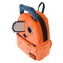 LOUNGEFLY Mochila Pochita Chainsaw Man - 26 cm, sac à dos en similicuir, bretelles réglables, multiples poches et compartiments