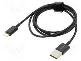 BASEUS Câble Lightning vers USB A, 1m, noir