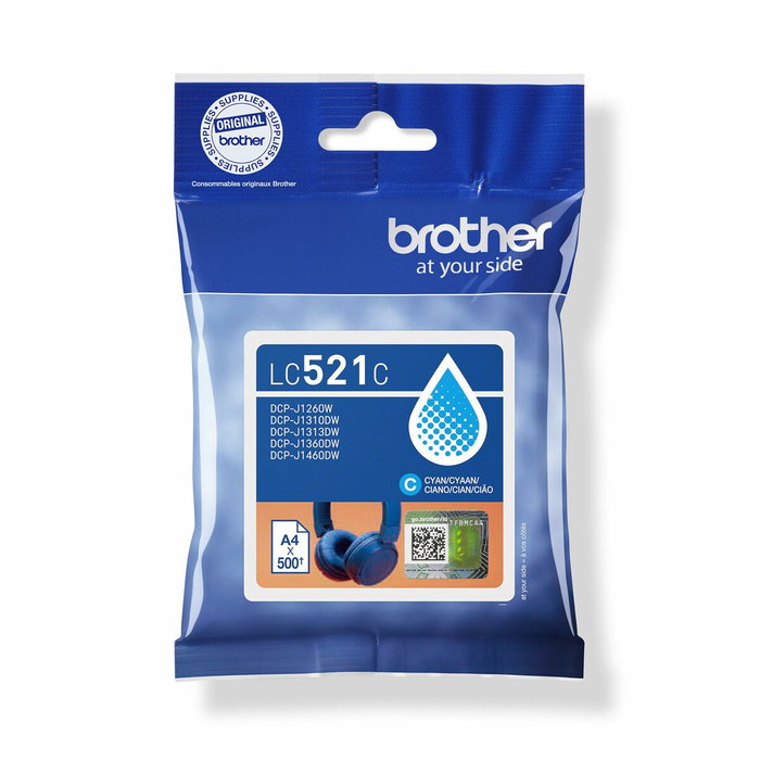 Brother Cartouche d'encre LC-521C Cyan Standard