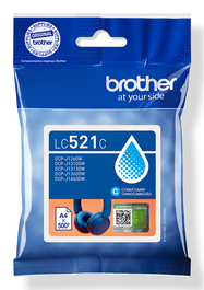 Brother LC521C Cartouche d'encre Cyan - Jusqu'à 500 pages