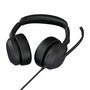 Jabra Evolve2 50 - Casque professionnel filaire avec micro à réduction de bruit, Bluetooth, réduction de bruit active (ANC) et technologie Jabra Air Comfort pour un confort maximal