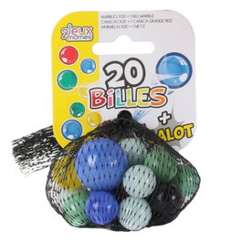 Jeux 2 momes Jeu de 20 billes et 1 grande bille
