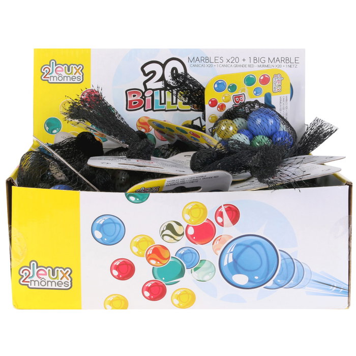 Jeux 2 momes Jeu de 20 billes et 1 grande bille
