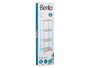 Berilo Étagère Carrée 4 Niveaux en Bambou Bleu Beryl 35 x 100 x 30 cm
