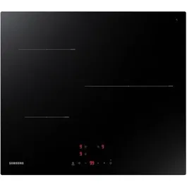 Samsung NZ63T3706A1/UR - Table de cuisson à induction - 3 foyers - Largeur 59 cm - Zone de 28 cm - Commandes sensitives - Booster - Sécurité enfant