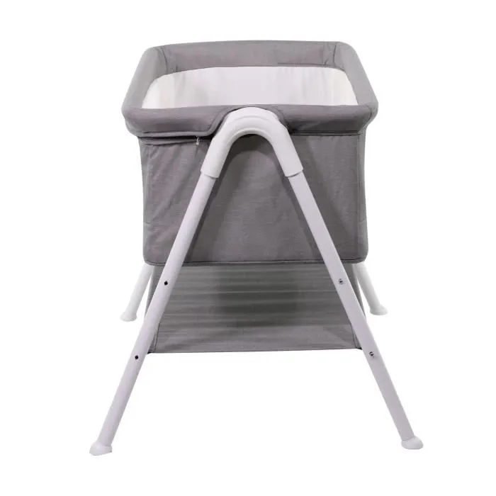 Nania Berceau bébé Hillary - Dès la naissance jusqu'à 9 kg - Matelas 3 cm inclus - Avec rangement sous le lit et côtés ajourés