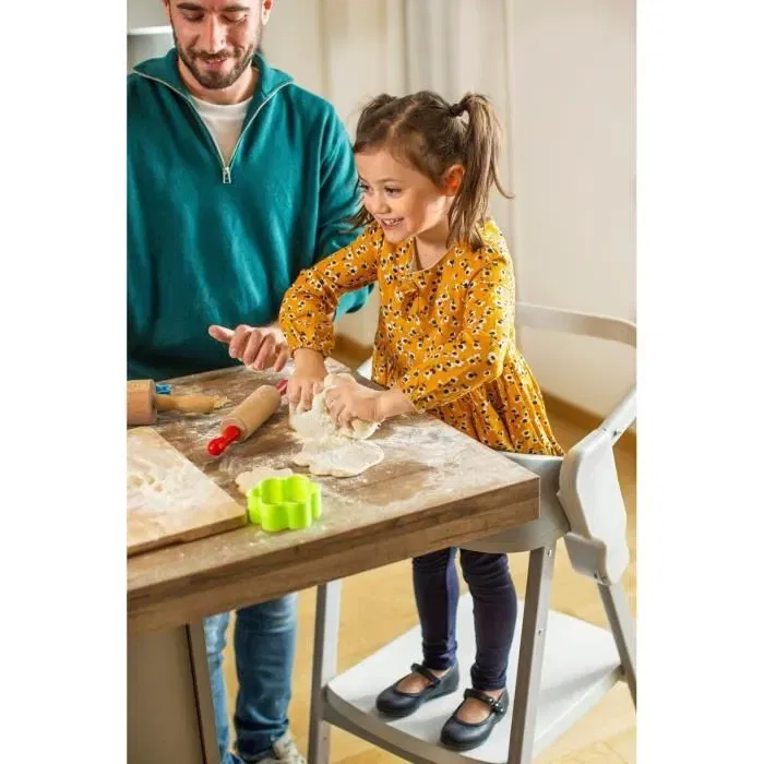 Chicco Crescendo - Kit tour d'observation pour enfant dès 2 ans - Gris - Tour d'apprentissage et plan de travail pour activités