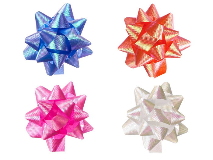 Pincello 40 Nœuds Pastels Brille PVC 6 cm Lot Deco (Set de 12) Pincello 40 Nœuds Pastels Brille PVC 6 cm Lot Deco (Set de 12)