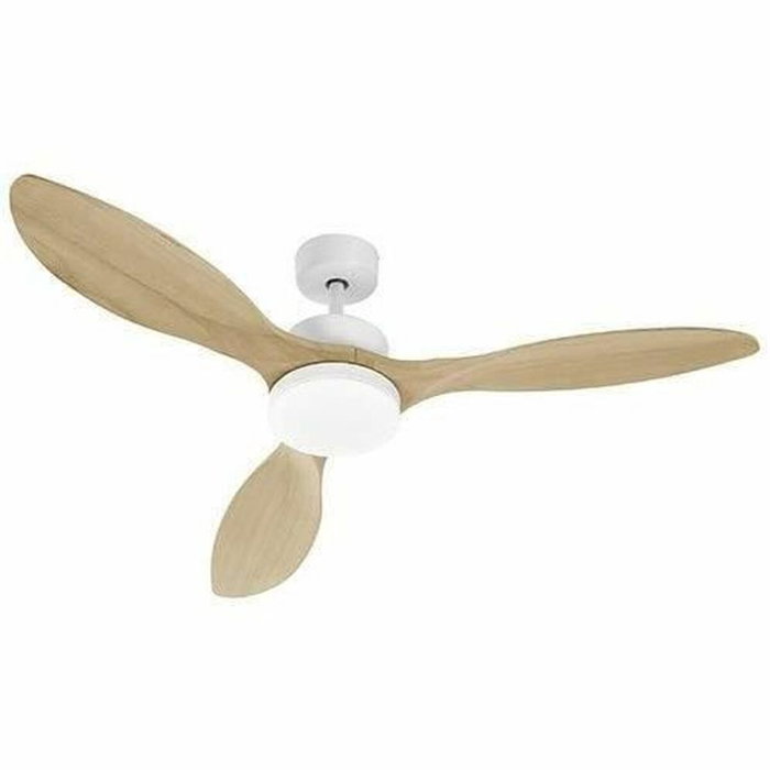 Farelek OKLAHOMA Ventilateur de plafond 137 cm Blanc & Bois