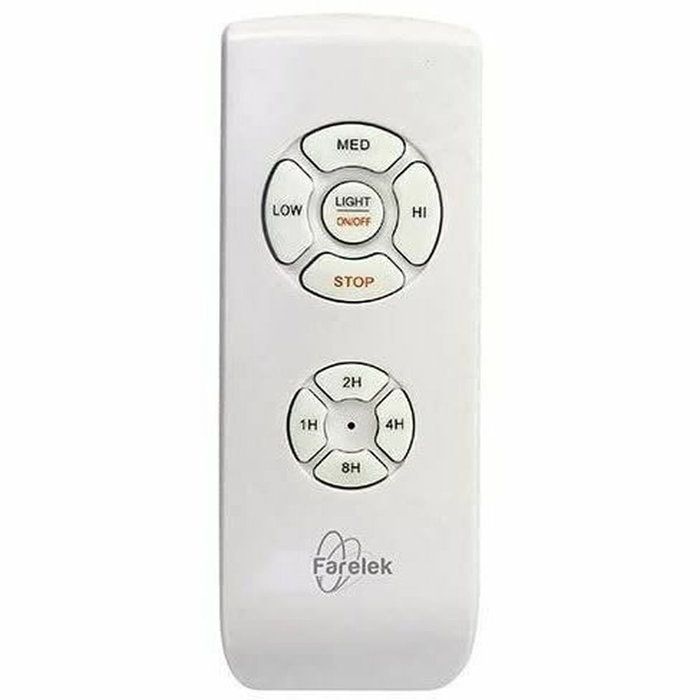 Farelek OKLAHOMA Ventilateur de plafond 137 cm Blanc & Bois