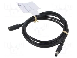 GOOBAY Câble d'alimentation DC 5,5/2,5 mm, 1,5m, noir