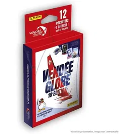 Panini Vendée Globe - Album et Stickers - Blister avec 12 Pochettes + 1 Pochettes Offertes (soit 65 Stickers) - Collection Équipages et Poster