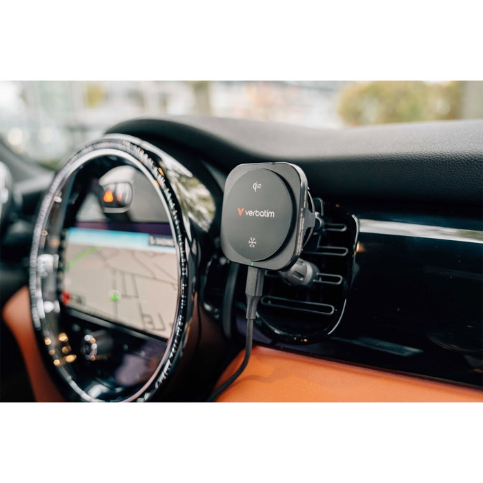 Verbatim Charge´n´Drive Magnetic Wireless Car Charger Qi2 31861 Black