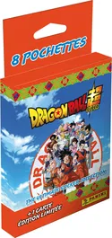 Panini - Blister de collection Dragon Ball Super - The Ultimate Collection - 8 pochettes avec 40 stickers - Univers manga et combats épiques