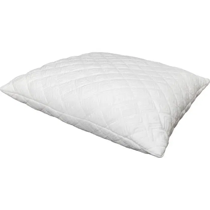 Dodo Oreiller Ergonomique Le Matelassé Blanc 60x60 cm - Soutien Ferme Cervicales - Taie Déhoussable