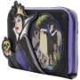 Loungefly Portefeuille Disney Princesses et Méchants - Reine Maléfique et Blanche-Neige - Cuir Vegan avec Fermeture Zippée - 15 x 10 cm