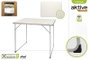 Color Baby - Table de plage pliable 80 x 60 x 70 cm avec plateau MDF et pieds acier, pour enfant à partir de 3 ans