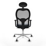 Piqueras y Crespo Chaise de Bureau avec Appui-tête 1D086G1 Blue marine