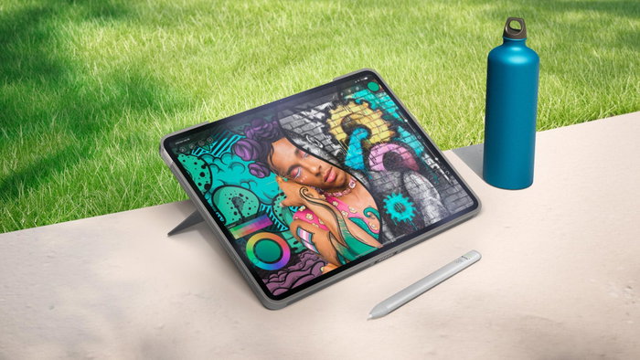 Logitech Combo Touch pour iPad Air - Gris