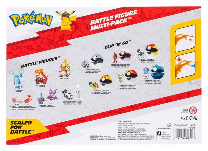 Jazwares Pokémon Battle Figure figurines 6-Pack Multi-Pack Jazwares Pokémon Battle Figure figurines 6-Pack Multi-Pack