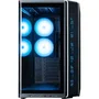 Zalman P60BK - Boîtier PC moyen tour ATX noir avec verre trempé incurvé, ventilateurs ARGB, USB 3.0 et Type-C