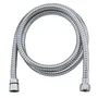 Edouard Rousseau Flexible de Douche 1,5 m NF Inox Chromé Double Agrafage - 10 Ans Garantie, Forte Résistance à la Traction