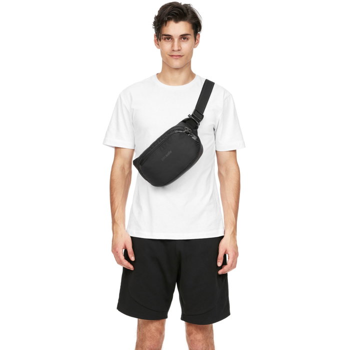 Pacsafe V 100 Hip Pack Jet Black