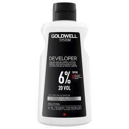 Goldwell Lotion Oxydante pour Cheveux System, 6% - 20 Vol, Flacon de 1000 ml