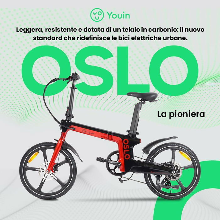 Vélo Électrique Youin BK1900 OSLO Rouge