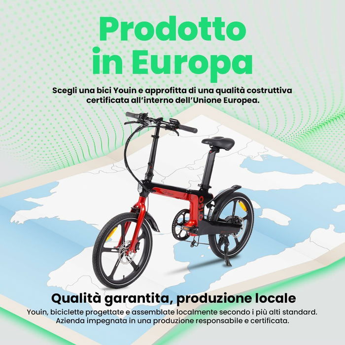 Vélo Électrique Youin BK1900 OSLO Rouge