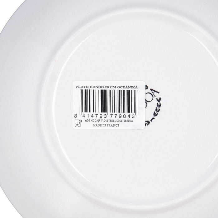 Plato Hondo Porcelana Oceanika Bidasoa 20 cm